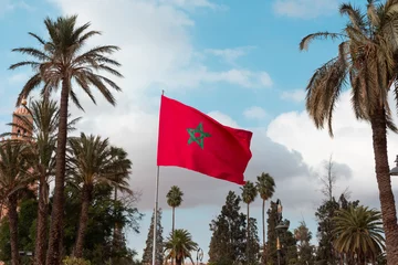 Gordijnen morocco flag © Rojo