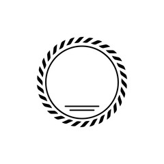 Laurel wreath glyph icon and leaves in ring sign
