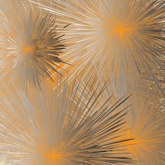 Naklejka premium floral fireworks