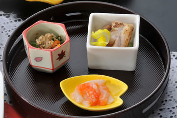 一品料理　会席　懐石　盛付　