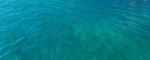 Fototapeta na wymiar Water surface of Mediterranean Sea, natural photo