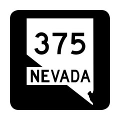 Nevada state route 375 sign 