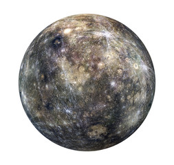 Planet Mercury Isolated