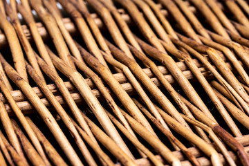 Wicker Rattan Texture Background