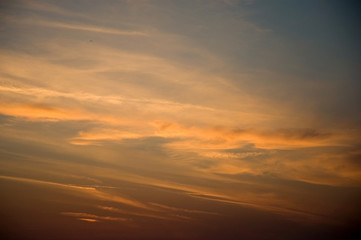 dramatic sky with clouds in izmir turkey