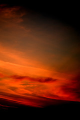 dramatic sky with clouds in izmir turkey