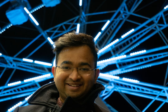Bake Off Winner Rahul Mandal Portrait Carousel Wheel