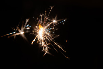 Burning sparkler