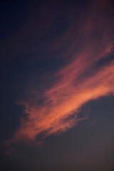 Beautiful sunset sky clouds with dramatic light.