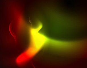 Shiny neon geometric waves template