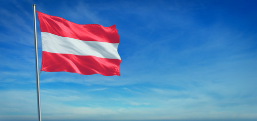 The National flag of Austria