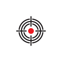 Shooting range target design, vector