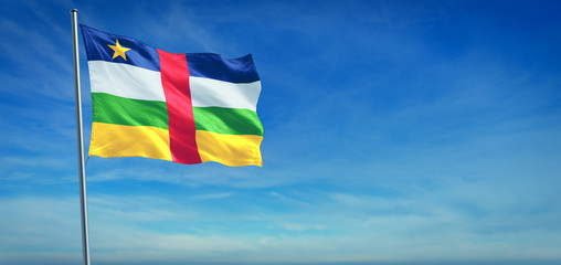 The National flag of Central African Republic