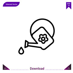 watering-can icon vector . Best modern, simple, isolated, application ,seasons icons, logo, flat icon for website design or mobile applications, UI / UX design vector format