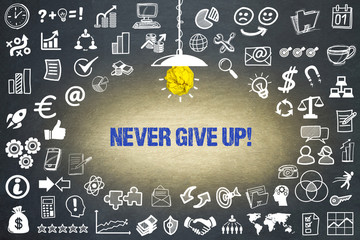 Never give up! 