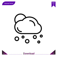 snow icon vector . Best modern, simple, isolated, application ,seasons icons, logo, flat icon for website design or mobile applications, UI / UX design vector format