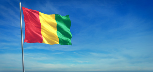 The National flag of Guinea