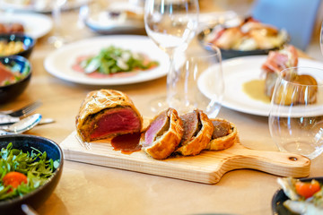 mesa com deliciosa comida