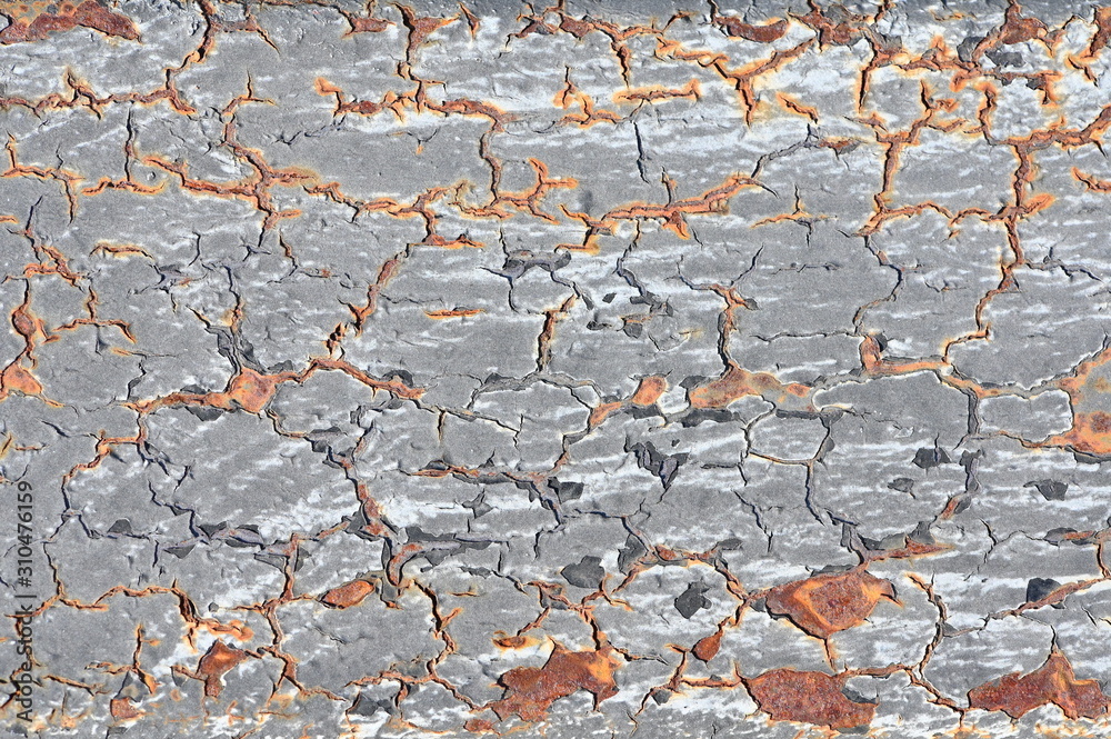 Poster rusty metal crack panel texture for background design