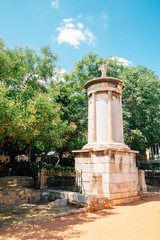Fototapeta na wymiar Monument of Lysicrates at Plaka district in Athens, Greece
