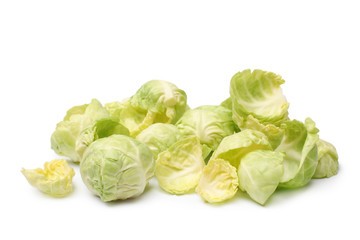 Brussels sprouts with leaves