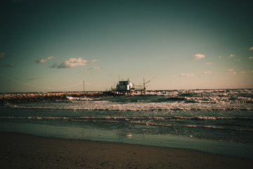 al mare in una mattina d'autunno