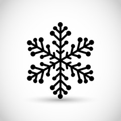 Beautiful snow flake vector icon