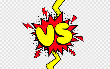 Naklejka premium VS. Versus letter logo. Battle vs match, game