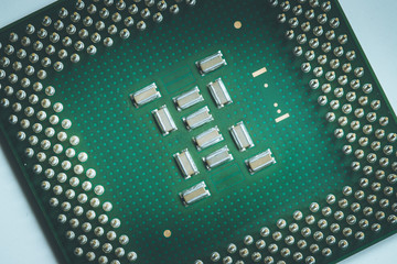 Computer Technology: Close up of a the cpu central processing unit