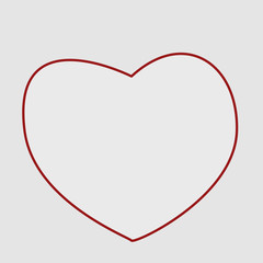 cute stylish corporate gray layout with an unusual red heart