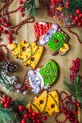 Gingerbread man cookies. christmas gingerbread