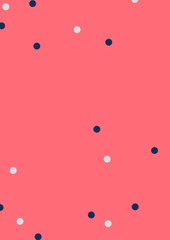 Asymmetrical Seamless Baby Fun Banner of Circles, Spheres, Donuts Background, Modern Stylish Dot Template, Halftone Illustration, Irregular Shapes, Trendy Print, Dotted Swiss Illustration