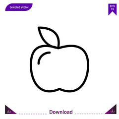 apple icon vector . Best modern, simple, isolated, application ,seasons icons, logo, flat icon for website design or mobile applications 