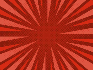 Pop Art vintage vector background. Halftone design