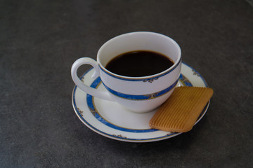 cup of coffee on a saucer
