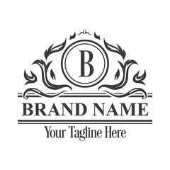 Alphabet Luxurious logo, Vintage ornamental luxury logo design template: 100% vector best for t shirt, pillow,mug, sticker and other Printing media