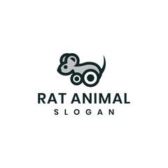 mouse animal logo vector design