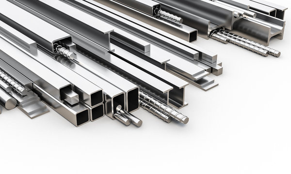 metal profiles of different sizes and shapes.