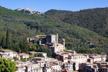 Fototapeta na wymiar Castello Massimo di Arsoli