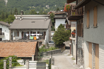 città di Novalesa, provincia di Torino, Piemonte, Italia