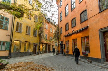 walk through the Old Town. VII. Gamlastan. Stockholm. Sweden