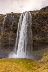 Seljalandsfoss waterfall in the south of Iceland