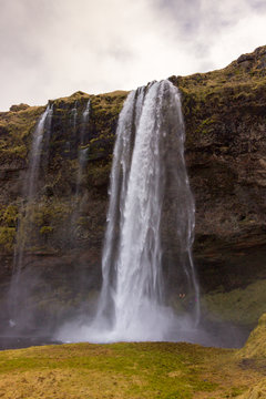 Seljalandsfoss waterfall in the south of Iceland © julen