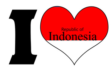 i love  indonesia