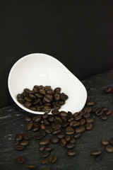 coffee beans on dar background