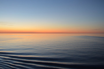 sunset over the sea