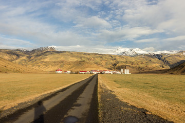 Views of Eyjafjallajokull glacier in Iceland