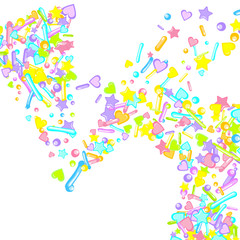 Sprinkles grainy. Cupcake dessert bakery confetti