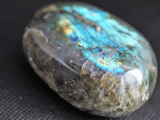 Close up of Labradorite stone