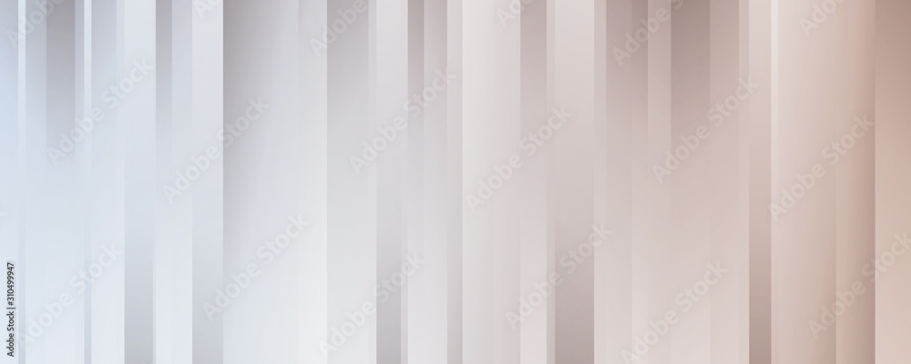 Poster Abstract Horizontal White Background with Vertical Stripes. Vector Minimal Banner. Pearl Colored Sleek Texture